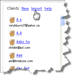 Image:Importing Clients into ClickBook